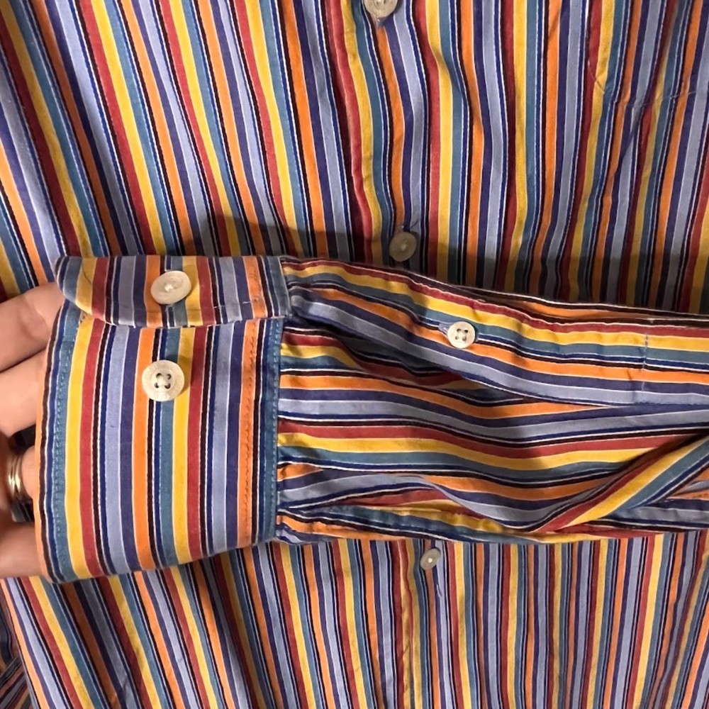Harold Powell Colorful Striped‎ Button Down - Picture 3 of 4